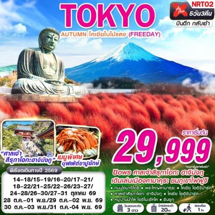 ทัวร์ญี่ปุ่น TOKYO AUTUMN โคเชียใบไม้แดง (ฟรีเดย์) | 5D3N ทัวร์ญี่ปุ่น