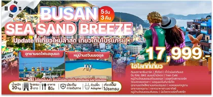 ทัวร์เกาหลี BUSAN SEA SAND BREEZE | 5D3N ทัวร์เกาหลี
