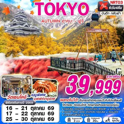 ทัวร์ญี่ปุ่น NRT03 XJ DMK TOKYO AUTUMN ฮาคุบะ - ฟูจิ (เที่ยวเต็ม) ทัวร์ญี่ปุ่น